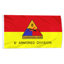 Fyon US Army 8th Armored Division Thundering Herd Flag Banner