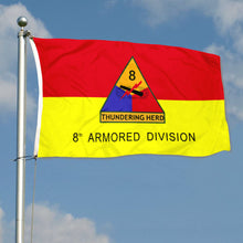 Fyon US Army 8th Armored Division Thundering Herd Flag Banner