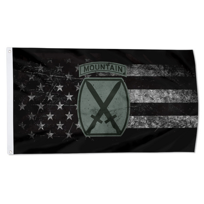 Fyon US Army Retro 10th Mountain Division Flag Indoor and outdoor banner 2240815