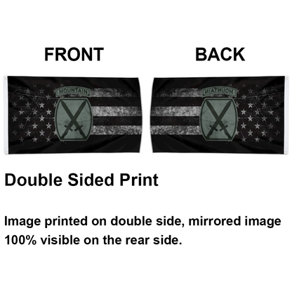 Fyon US Army Retro 10th Mountain Division Flag Indoor and outdoor banner 2240815