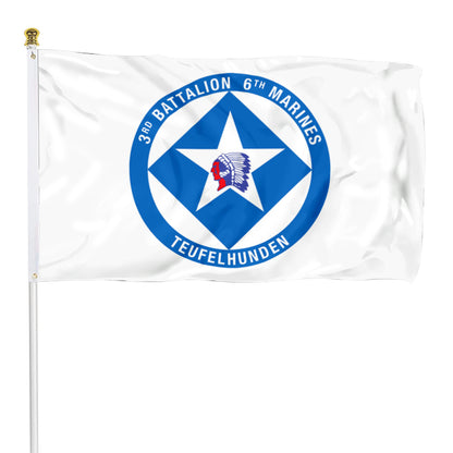 Fyon USMC 3rd Battalion 6th Marines Flag Banner