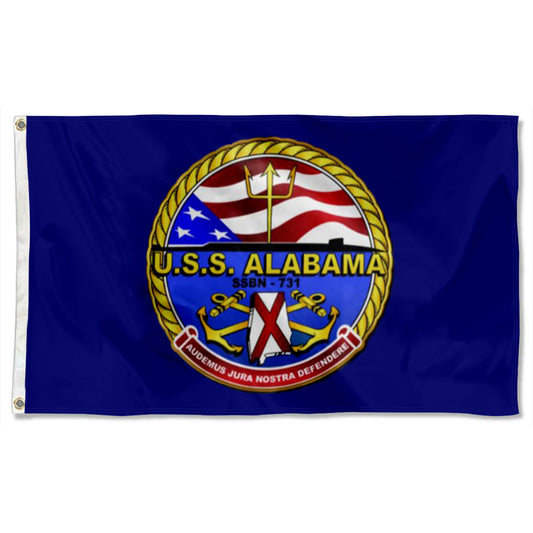 Fyon Uss Alabama(SSBN-731) Flag Indoor and outdoor banner