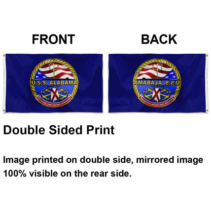 Fyon Uss Alabama(SSBN-731) Flag Indoor and outdoor banner