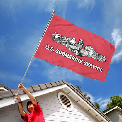 Fyon US Submarine Service Dolphins Flag Indoor and outdoor banner 2240818