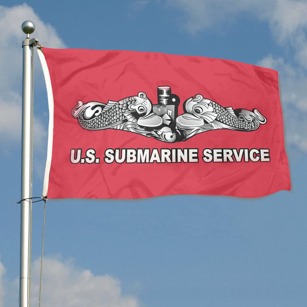 Fyon US Submarine Service Dolphins Flag Indoor and outdoor banner 2240818