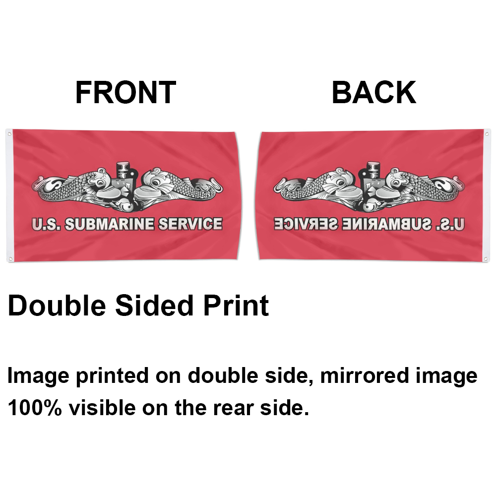 Fyon US Submarine Service Dolphins Flag Indoor and outdoor banner 2240818