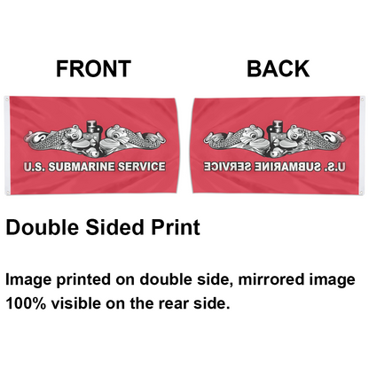 Fyon US Submarine Service Dolphins Flag Indoor and outdoor banner 2240818