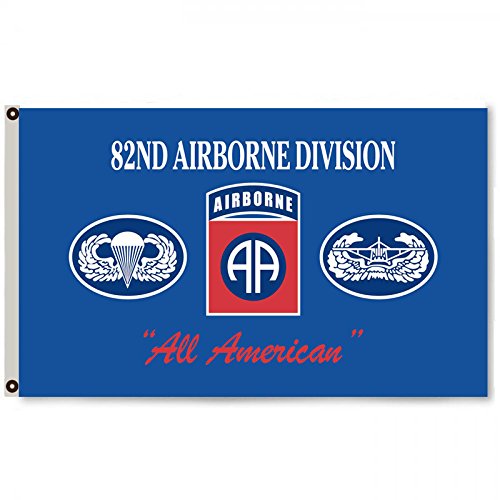 US Army 82nd Airborne Division Blue Flag Banner
