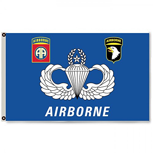 US Army Airborne Flag Banner Man Cave