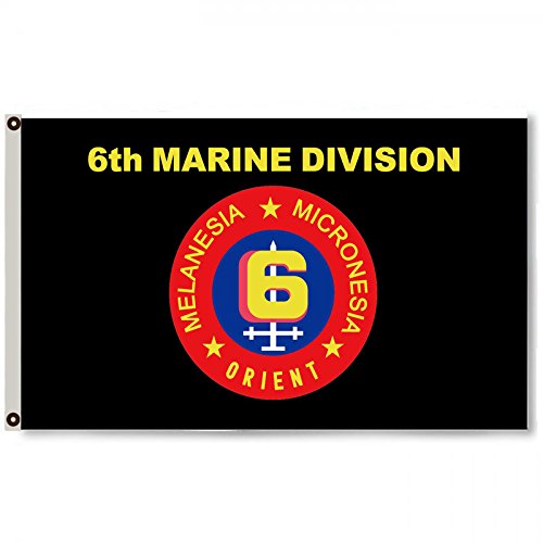 US Marine Corps 6th Marine Division Flag Banner Man Cave