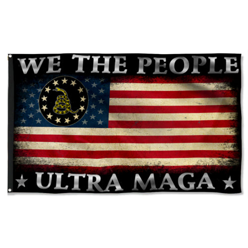Fyon Ultra MAGA We The People 1776 Gadsden Dont Tread On Me Flag Banner