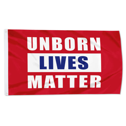 Fyon Unborn Lives Matter Flag  Indoor and Outdoor Banner