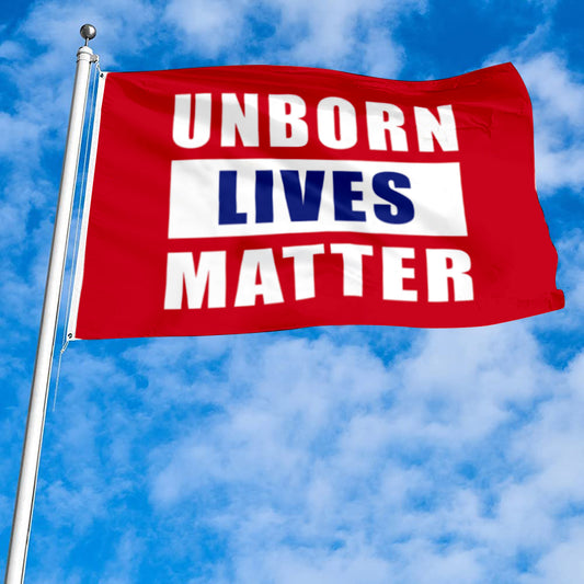 Fyon Unborn Lives Matter Flag  Indoor and Outdoor Banner