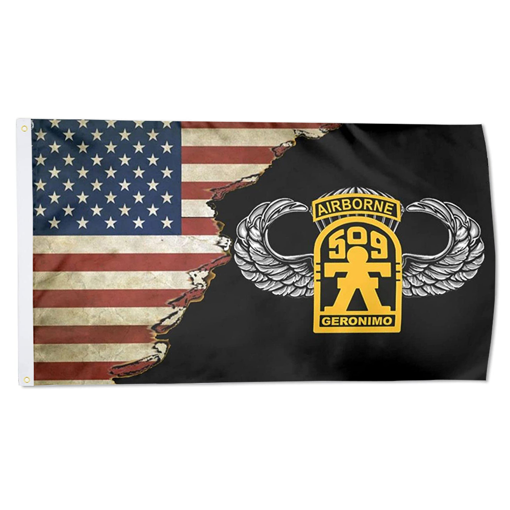 Fyon Us 509th Geronimo Airborne W Master Wings Flag Indoor and outdoor  banner 2240911