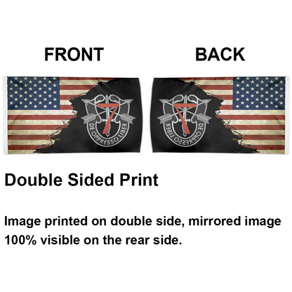 Fyon Us 7th Special Forces Group Crest Flag Indoor and outdoor banner 224097