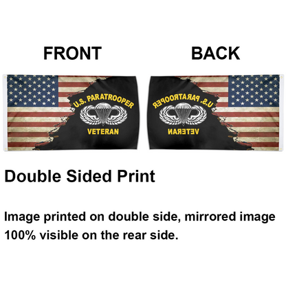 Fyon Us 82nd Airborne Division Us Paratrooper Army Veteran Flag Indoor and outdoor banner 224099
