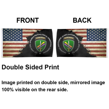 Fyon Us Army Civil Affairs and Psychological Operations Command (Airborne) Flag Indoor and outdoor banner 2240913
