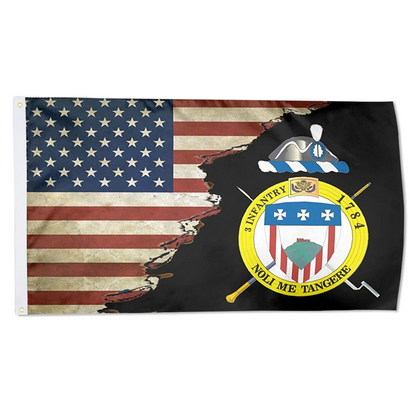 Fyon Us Army Old Guard 3rd United States Infantry Regiment Flag Indoor and outdoor banner 224112