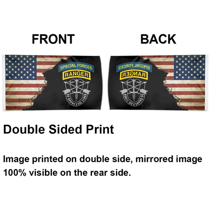 Fyon Us Army Special Forces Ranger De Oppresso Liber Flag Indoor and outdoor banner 224118