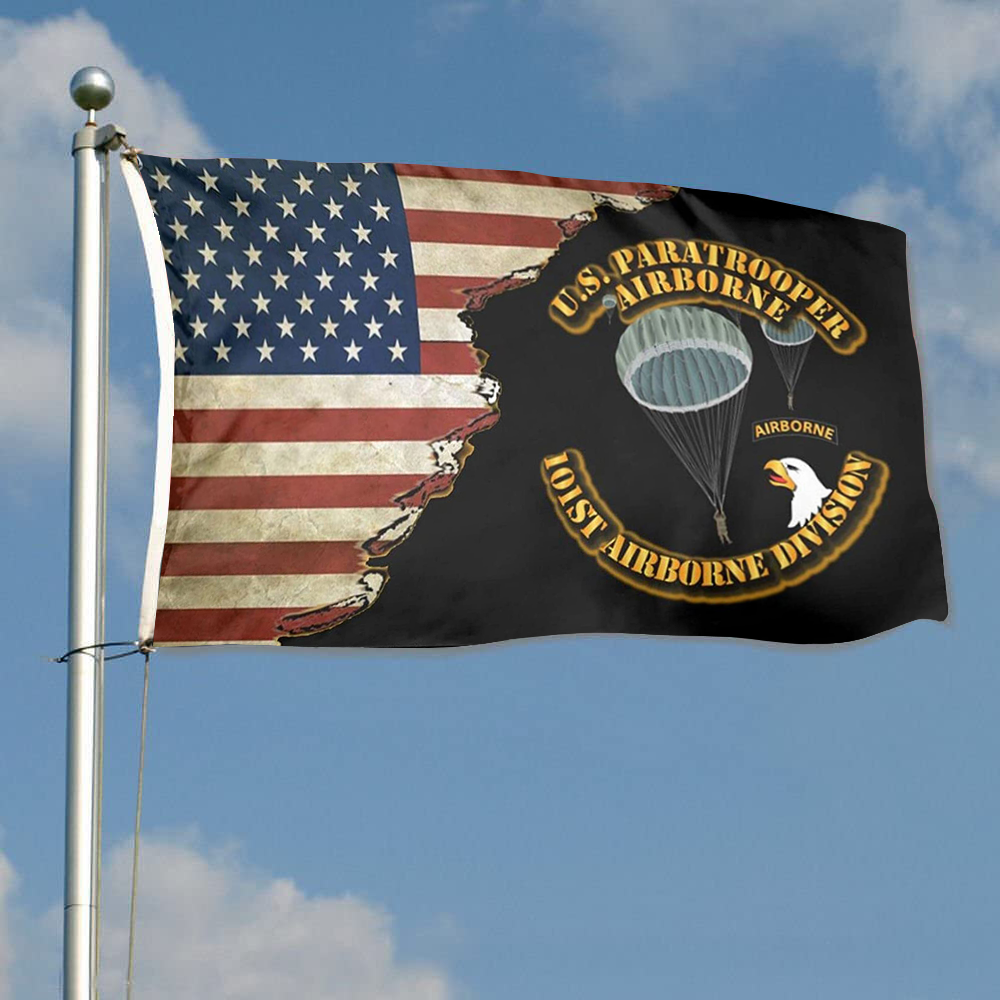 Fyon Us Paratrooper 101st Airborne Division Flag Indoor and outdoor banner 2241114