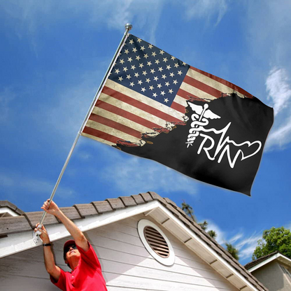Fyon Us Registered Nurse Rn Flag Indoor and outdoor banner 2241116