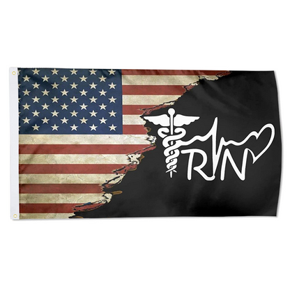 Fyon Us Registered Nurse Rn Flag Indoor and outdoor banner 2241116