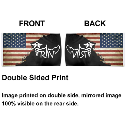 Fyon Us Registered Nurse Rn Flag Indoor and outdoor banner 2241116