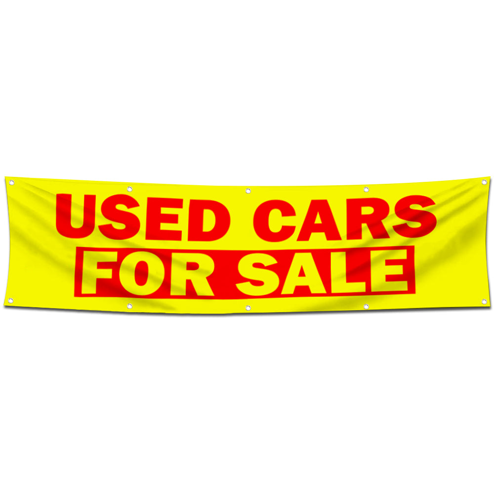 Fyon Used Cars for sale Garage shop Decor Banner Flag 2x8 Feet