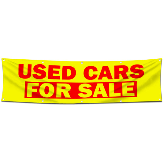 Fyon Used Cars for sale Garage shop Decor Banner Flag 2x8 Feet