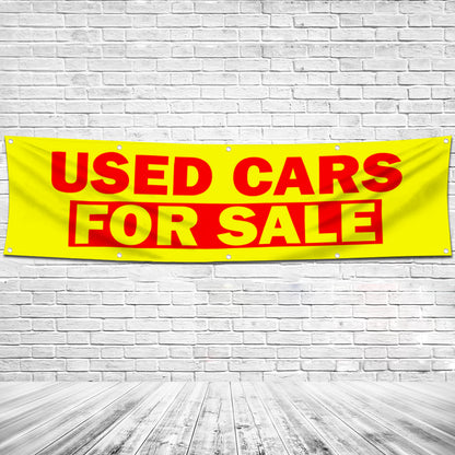 Fyon Used Cars for sale Garage shop Decor Banner Flag 2x8 Feet