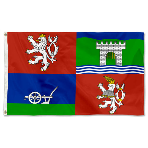 Fyon Usti nad Labem Region, Czechia Flag Indoor and outdoor banner