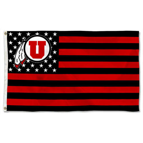 Fyon Utach Utes Stars and Stripes Flag Banner