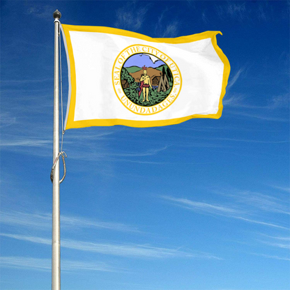 Fyon Utica, New York flag banner