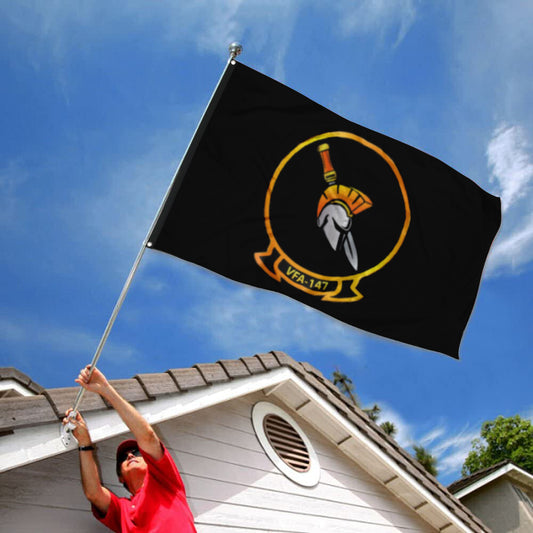 Fyon VFA-147 Argonauts Flag Black Indoor and outdoor banner