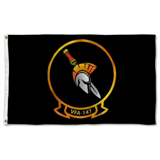 Fyon Vfa-147(Argonauts)Black Flag Indoor and outdoor banner