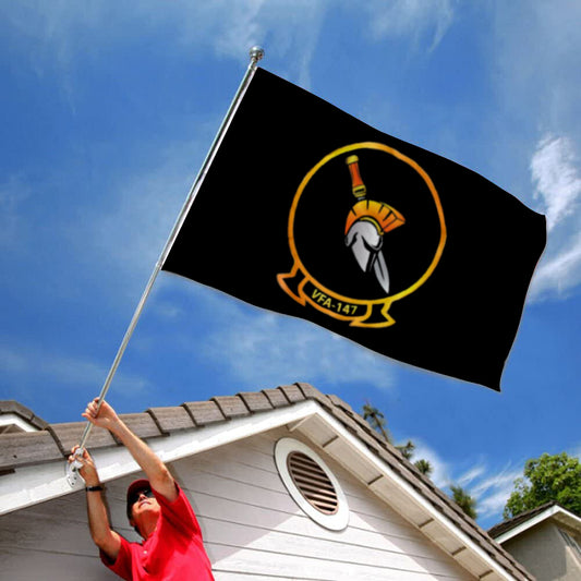 Fyon Vfa-147(Argonauts)Black Flag Indoor and outdoor banner