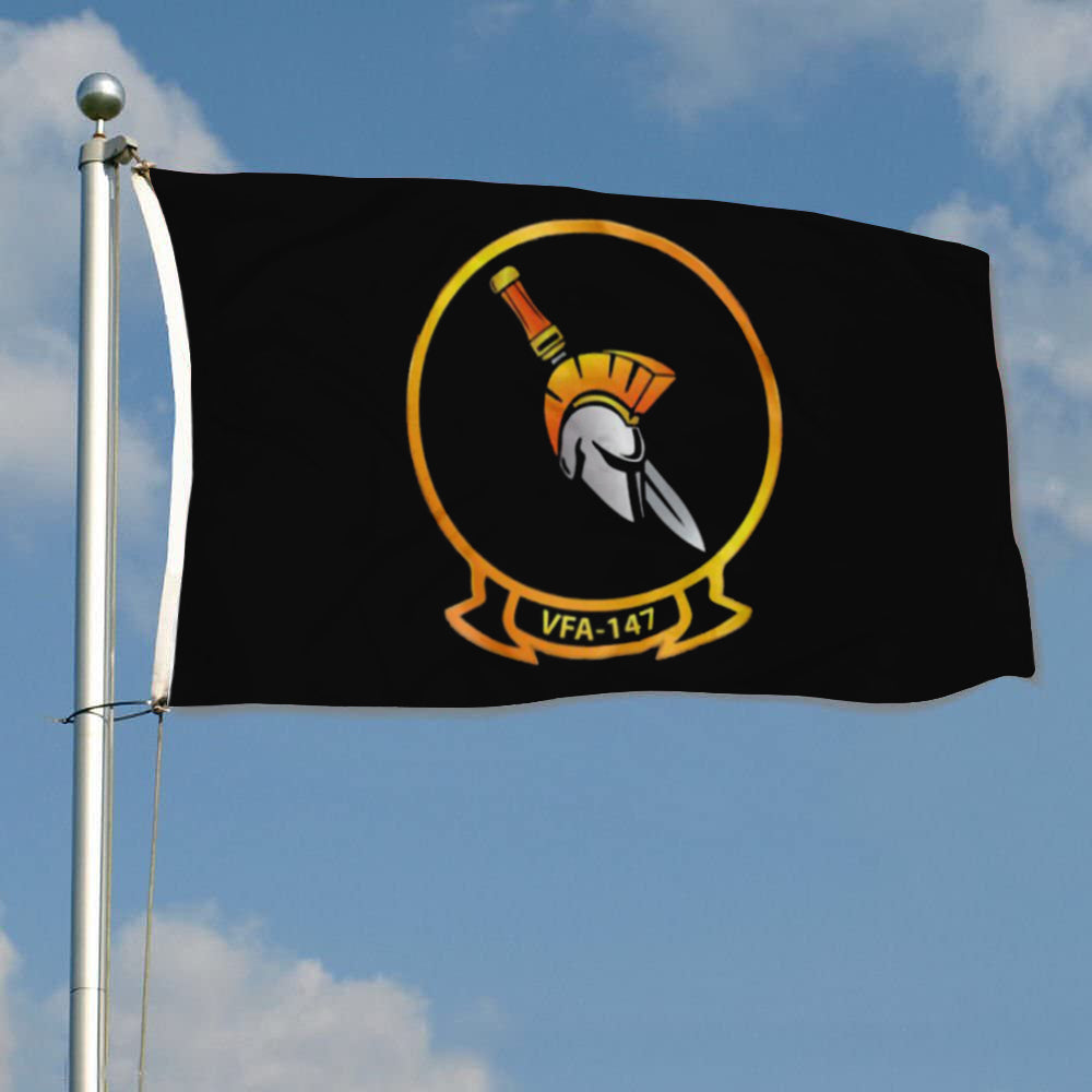 Fyon Vfa-147(Argonauts)Black Flag Indoor and outdoor banner