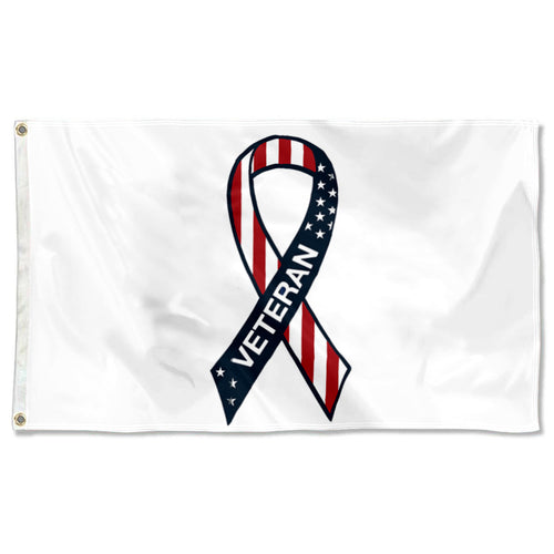 Fyon Veteran Ribbon America Flag Indoor and outdoor banner