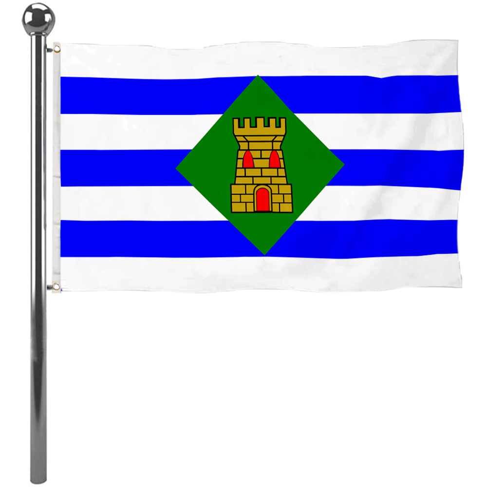 Fyon Vieques, Puerto Rico flag banner