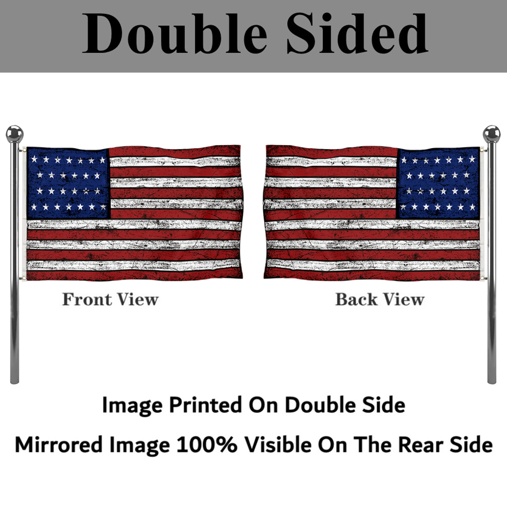 Fyon Vintage 1837–1845 the United States flag Banner