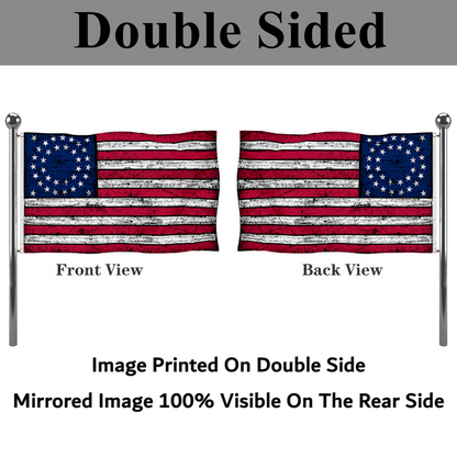 Fyon Vintage 1863-1865 the United States flag Banner