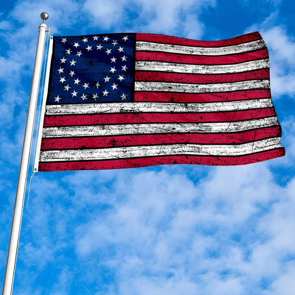 Fyon Vintage 1863-1865 the United States flag Banner
