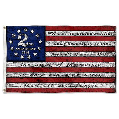 Fyon Vintage 2nd Second Amendment 1791 American Flag Banner