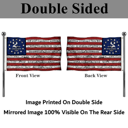 Fyon Vintage 2nd Second Amendment 1791 American Flag Banner