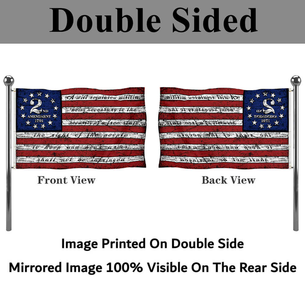 Fyon Vintage 2nd Second Amendment 1791 American Flag Banner