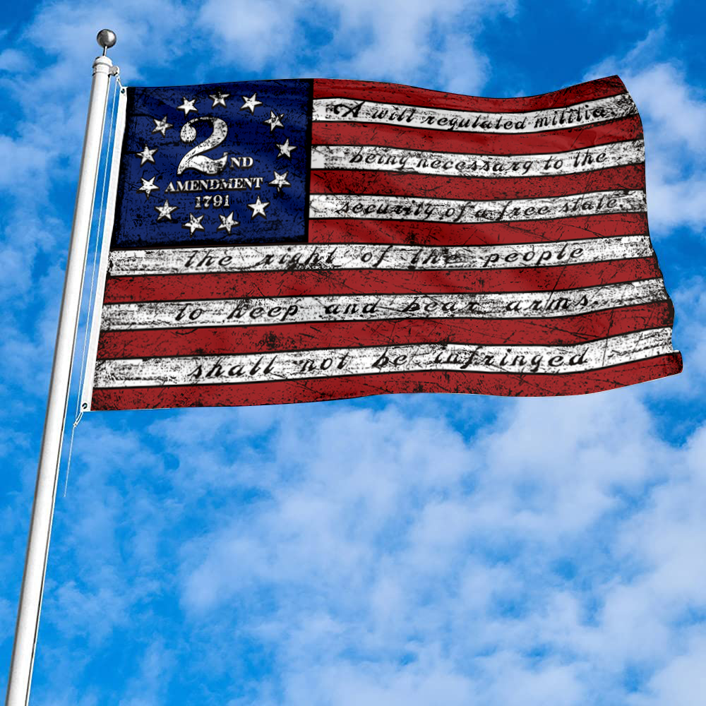 Fyon Vintage 2nd Second Amendment 1791 American Flag Banner