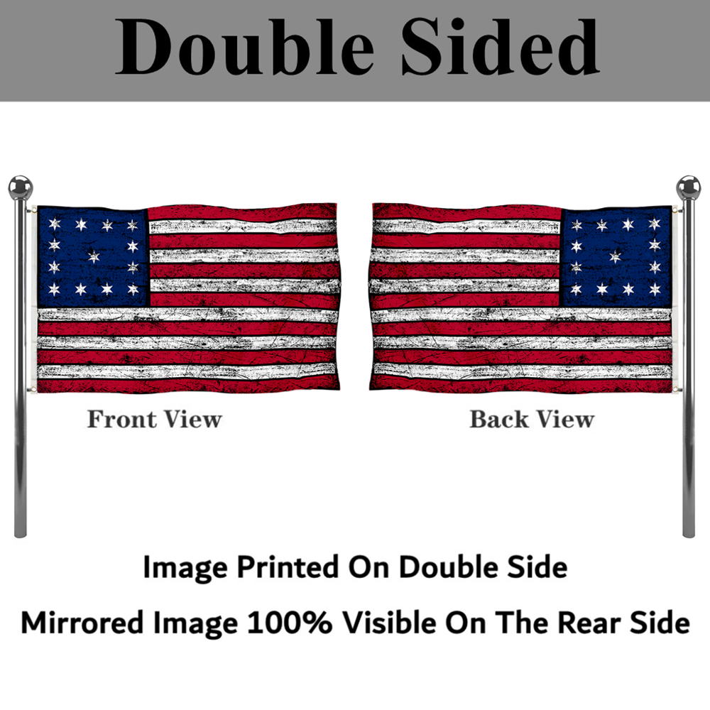 Fyon Vintage John Trumbull's Depiction the USA United States flag  Banner