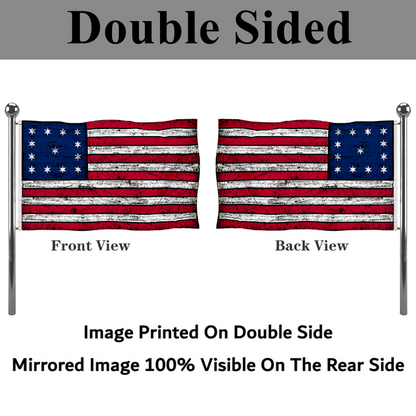 Fyon Vintage John Trumbull's Depiction the USA United States flag  Banner