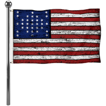 Fyon Vintage the United States US 33 Star Fort Sumter Flag Banner