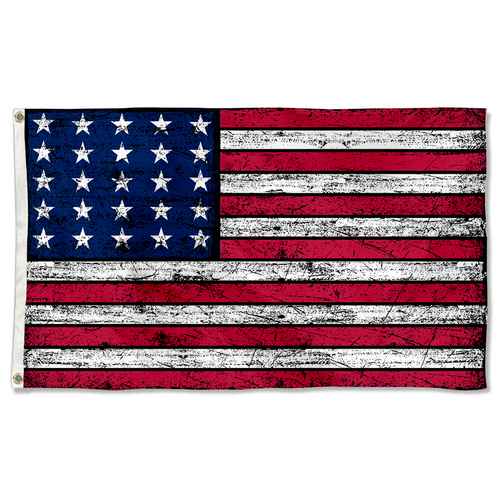 Fyon Vintage the United States flag 25 star linear pattern flag Banner